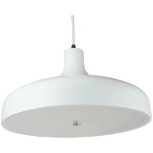 Ariella Classic Elegant Cord Drop Dome Pendant Light Lamp - White