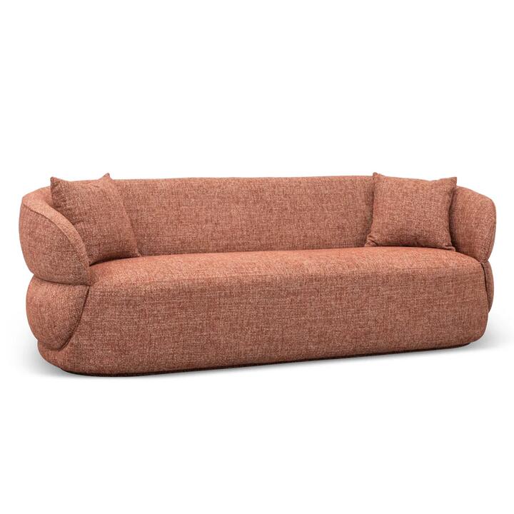 Arima 3 Seater Sofa - Moss Rust Orange by Interior Secrets - AfterPay Available