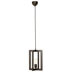 Arlo Classic Modern Cord Drop Lantern Pendant Light Lamp - Leaden