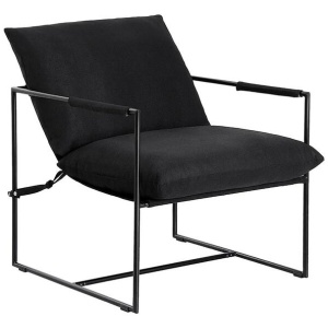 Armchair Lounge Chair Sling Black
