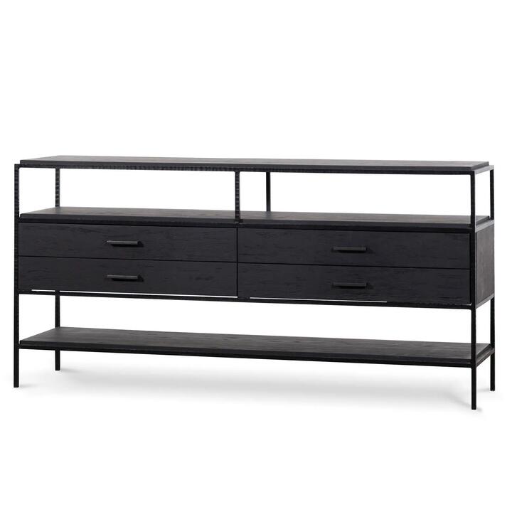 Arron 1.6m Sideboard Unit - Full Black by Interior Secrets - AfterPay Available