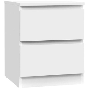 Artiss Bedside Table 2 Drawers - PEPE White