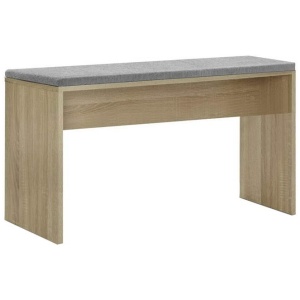 Artiss Dining Bench Upholstery Seat Wooden Chair Oak 90cm