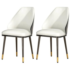 Artiss Dining Chairs Wooden Chair Kitchen Cafe Faux Leather Padded Seat Set Of 2
