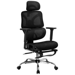 Artiss Ergonomic Office Chair Footrest Black