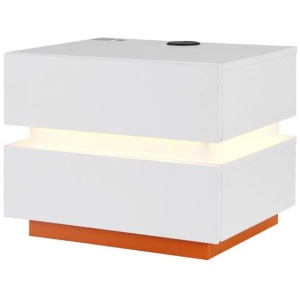 Artiss Smart Bedside Table LED Wireless Charging Ada