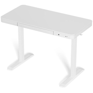 Artiss Standing Desk Motorised Electric Desks Drawer 120CM White