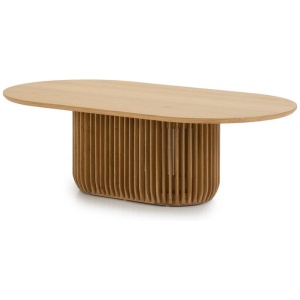 Arvena 1.3m Oval Coffee Table - Natural by Interior Secrets - AfterPay Available