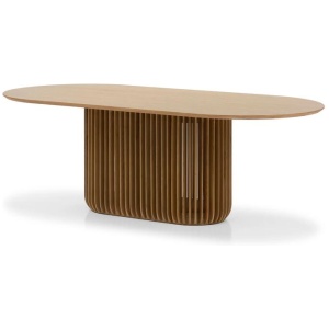 Arvena 2.2m Oval Dining Table - Natural by Interior Secrets - AfterPay Available