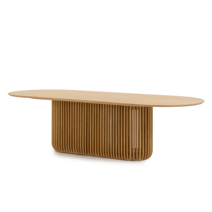 Arvena 2.8m Oval Dining Table - Natural by Interior Secrets - AfterPay Available