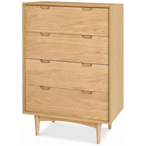 Asta 4 Drawer Chest Tallboy - Natural by Interior Secrets - AfterPay Available