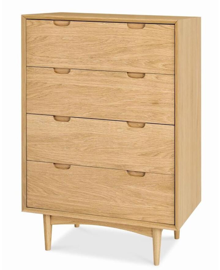 Asta 4 Drawer Chest Tallboy - Natural by Interior Secrets - AfterPay Available