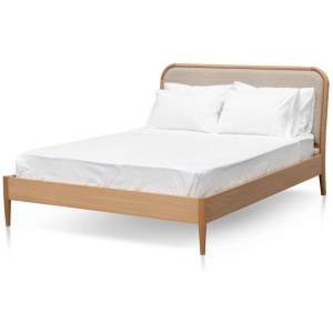 Asta Queen Bed - Beige by Interior Secrets - AfterPay Available