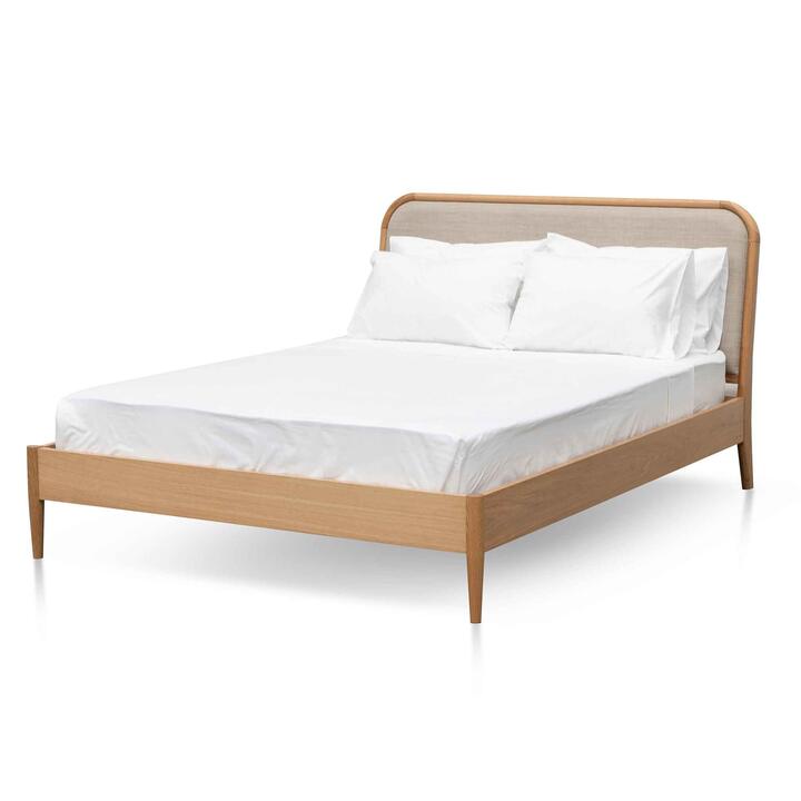 Asta Queen Bed - Beige by Interior Secrets - AfterPay Available