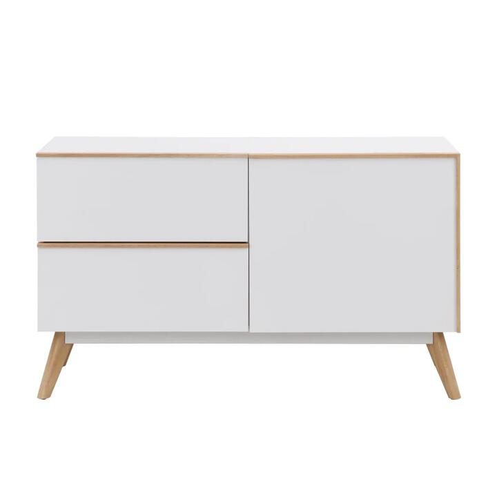 Autumn Scanvinadian Small Sideboard Buffet Unit Storage Cabinet - White/Oak