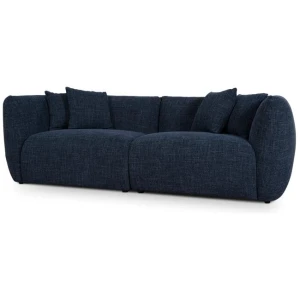 Avelon 3 Seater Sofa - Moss Navy by Interior Secrets - AfterPay Available