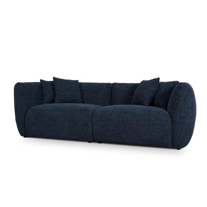 Avelon 3 Seater Sofa - Moss Navy by Interior Secrets - AfterPay Available