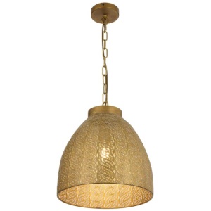 Aydin Vintage Pendant Hanging Lamp Light Metal Antique Brass Antique