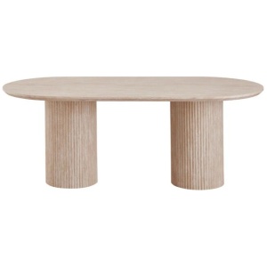 Azalea Modern Luxurious Wooden Kitchen Dining Table 200cm Limestome