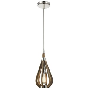 BONITO Pendant Lamp Light Interior ES Taupe Wood Small Tear Drop OD180mm
