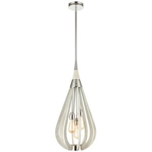 BONITO Pendant Lamp Light Interior ES x 3 Winter Moss Medium Tear Drop OD355mm