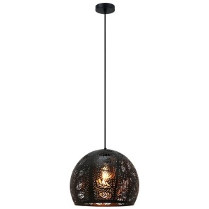 BOTANICA Pendant Lamp Light Interior ES Black Embossed Dome OD300mm