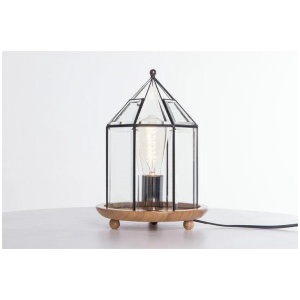 Bach Round Antique Table Lamp - Black