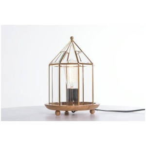 Bach Round Antique Table Lamp - Gold