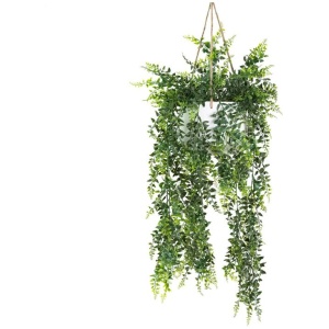 Baker Fern Artificial Faux Plant Decorative 94cm In Hanging Pot