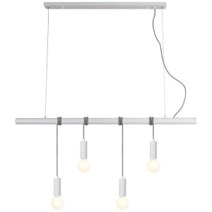 Bannister 4 Lights Modern Elegant Pendant Lamp Ceiling Light - White