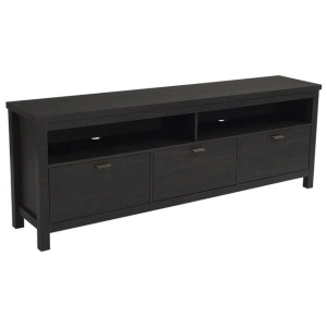 Baxley Lowline Entertainment Unit TV Stand 180cm 3-Drawers Antique Black