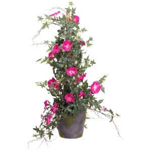 Beauty Climbing Morning Glory 78cm Artificial Plant Flower Arrangement Decorative In Pot