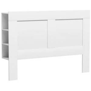 Bed Head Headboard Queen with Shelves - CABI White