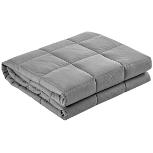 Bedding 7KG Microfibre Weighted Gravity Blanket Relaxing Calming Adult Light Grey
