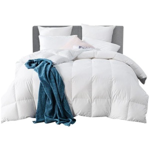 Bedding 800GSM Goose Down Feather Quilt Cover Duvet Winter Doona White Super King