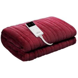 Bedding Electric Throw Blanket - Burgundy