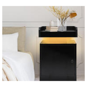 Bedford Led Bedside Table Black