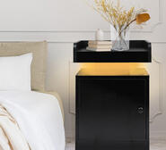 Bedford Led Bedside Table Black