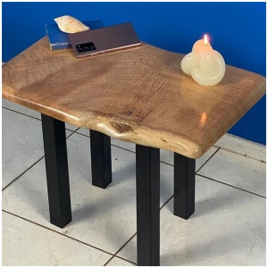 Bedside side Table- Live Edge Silky Oak Australian Timber