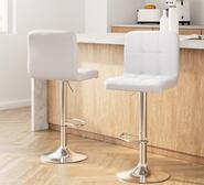 Belenia 2X Bar Stools White 2 Seater