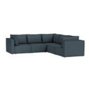Belmore 5 Seater Modular Corner Sofa Blue