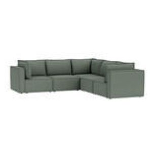 Belmore 5 Seater Modular Corner Sofa Green