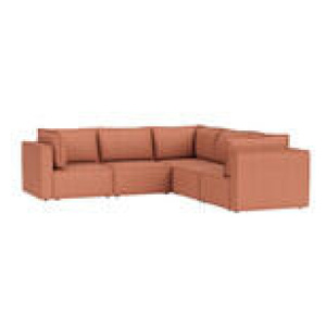 Belmore 5 Seater Modular Corner Sofa Linden Rose