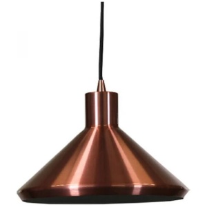 Benson Classic Metal Cone Cord Drop Pendant Light Lamp - Copper