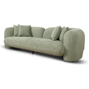 Berg 3 Seater Sofa - Coral Light Green by Interior Secrets - AfterPay Available