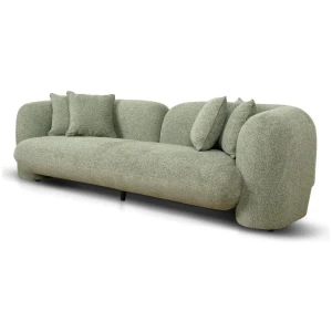 Berg 3 Seater Sofa - Coral Light Green by Interior Secrets - AfterPay Available