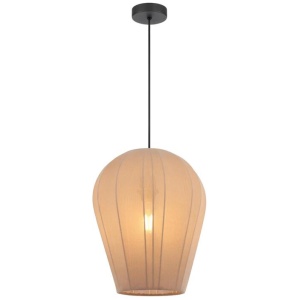 Birget Modern Pendant Hanging Lamp Light Fabric Metal Coffee