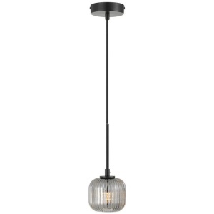 Bobo Modern Pendant Hanging Lamp Light Glass Metal Black Smoke Matte