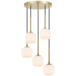 Bobo Modern Pendant Hanging Lamp Light Metal Glass Antique Gold Opal Matt Matte