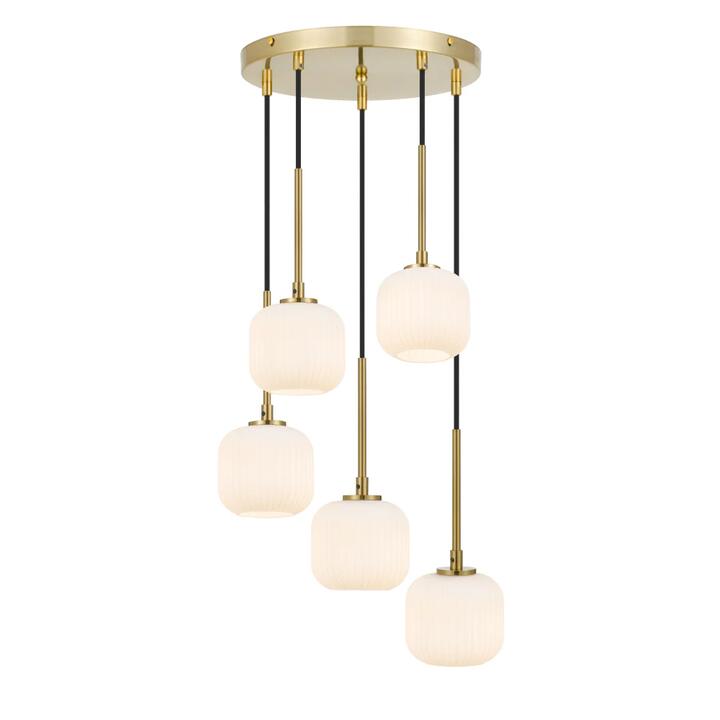 Bobo Modern Pendant Hanging Lamp Light Metal Glass Antique Gold Opal Matt Matte
